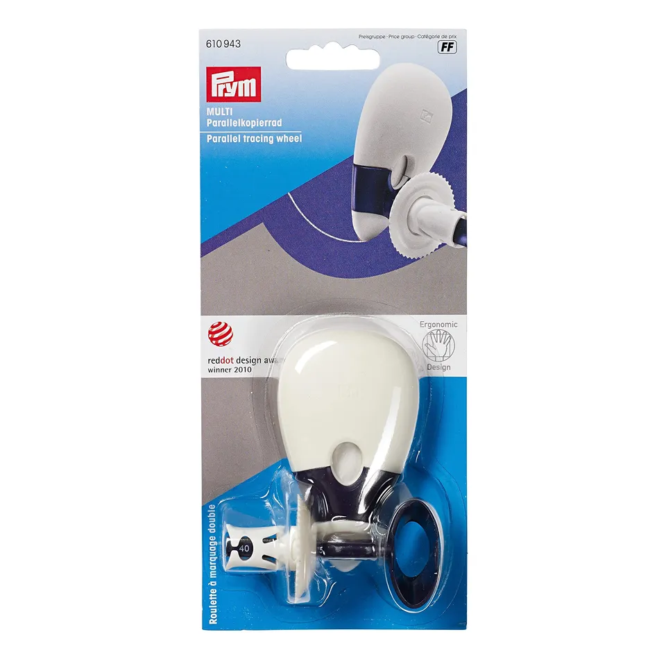 prym-ruota-di-tracciamento-parallela-21-0-x-9-3-x-4-5-cm-bianca image 1