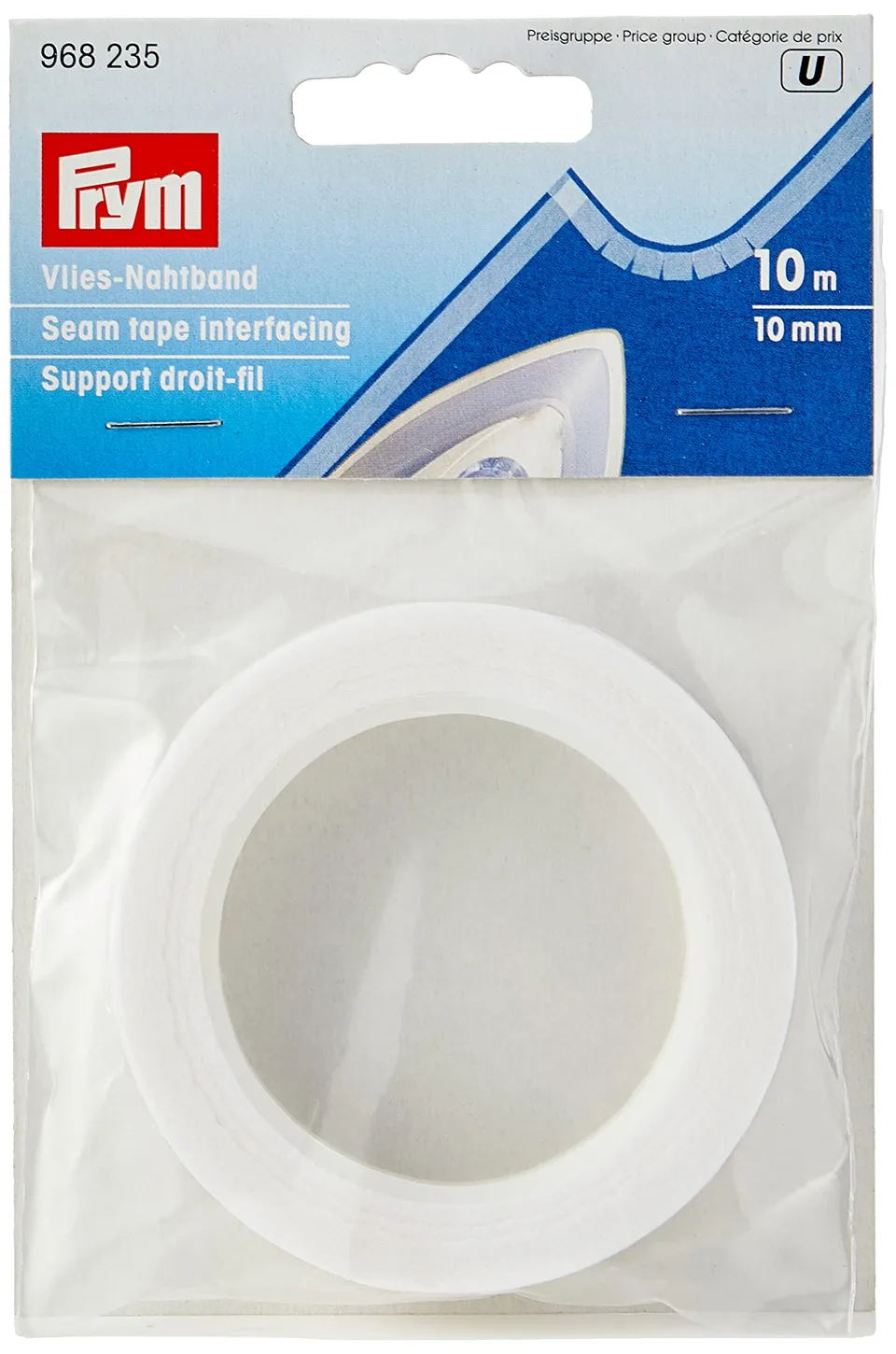 prym-nastro-termoadesivo-di-rinforzo-bianco-10-mm-x-10-m image 1