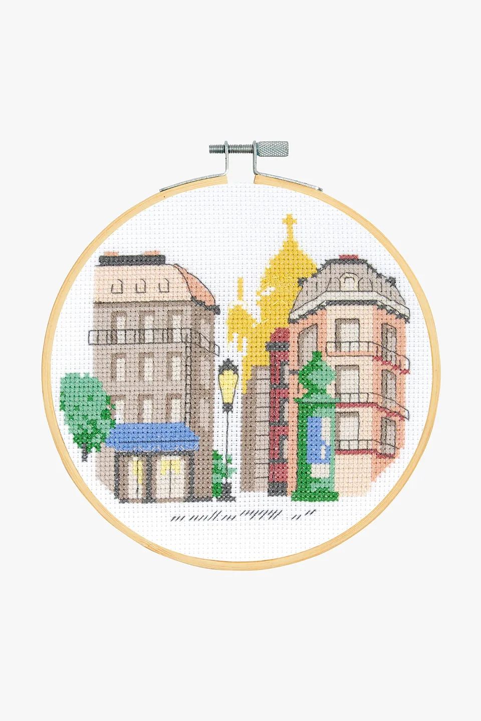 dmc-kit-punto-croce-parigi-con-telaio-25x25-cm image 1