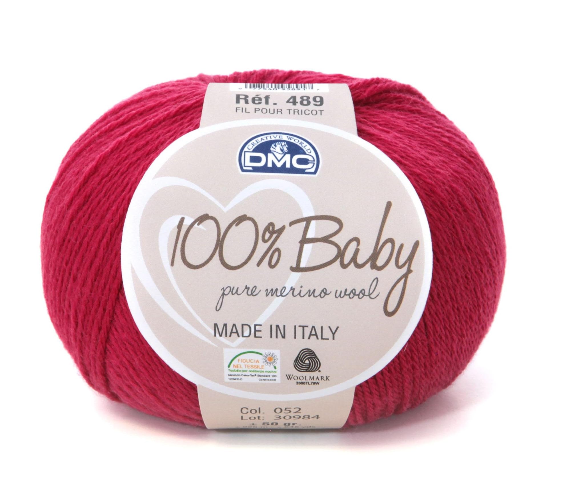 dmc-baby-100-lana-merino-50-g-225-m-filato-maglia-neonato image 1