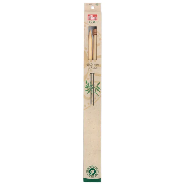 prym-1530-ferri-da-maglia-a-punta-singola-in-bamb-33-cm-10-00-mm-naturale image 1