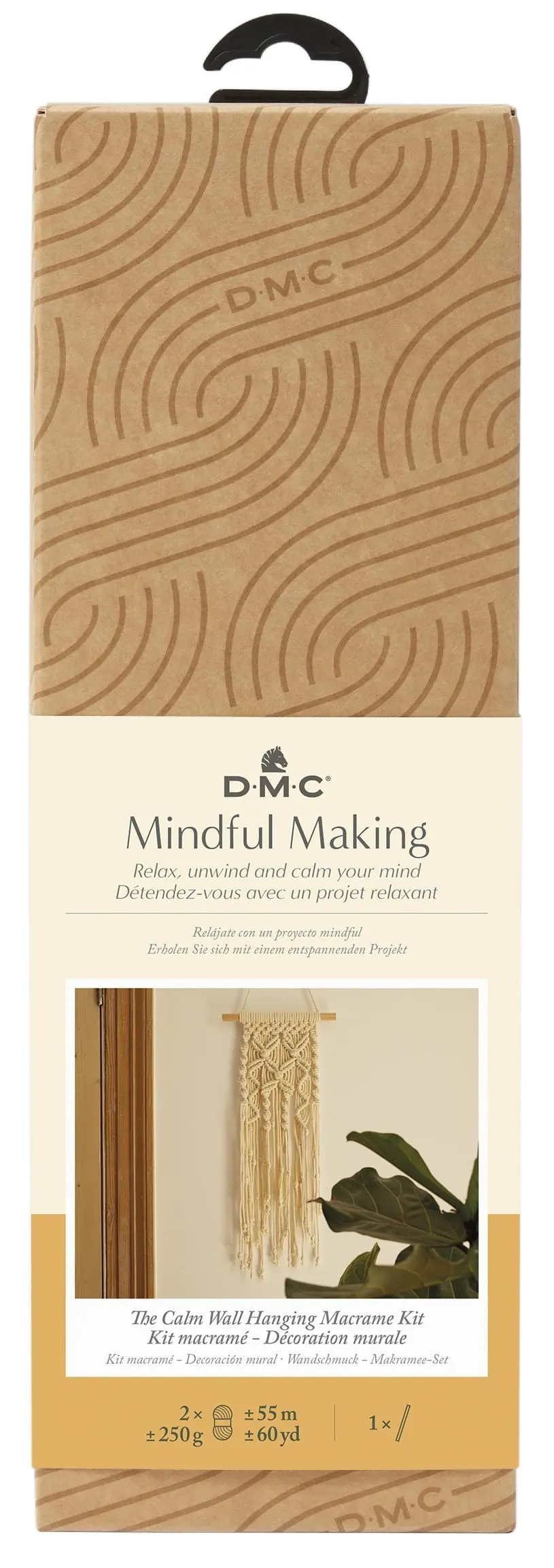 dmc-pannello-decorativo-macram-nova-vita-12-con-tassello-legno-30-cm image 1