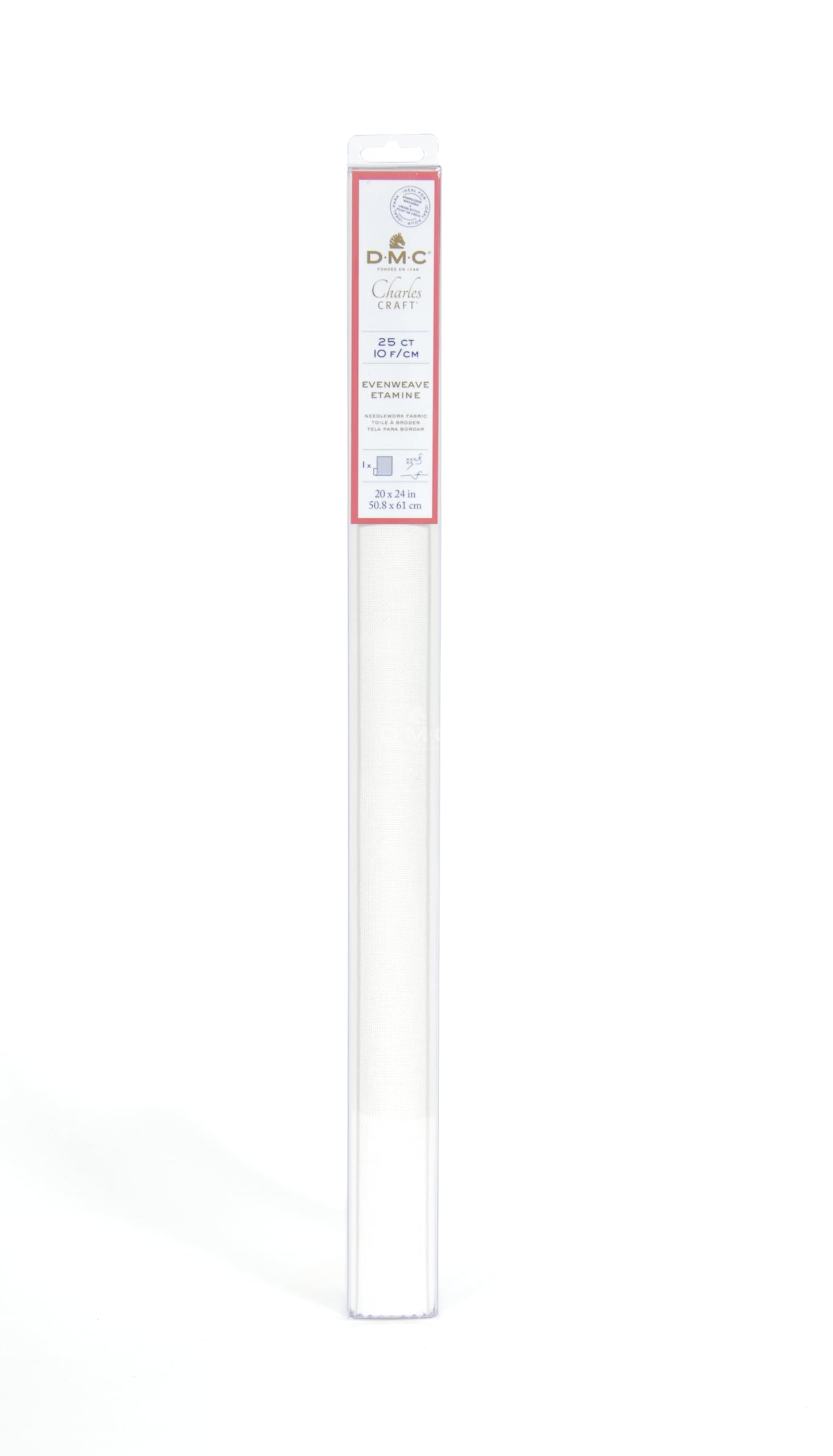 dmc-etamine-tessuto-evenweave-25-punti-50-8-x-61-cm-100-cotone image 1