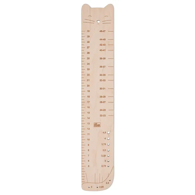 prym-610743-righello-per-calze-in-legno-di-betulla-60-x-350-mm-naturale image 1