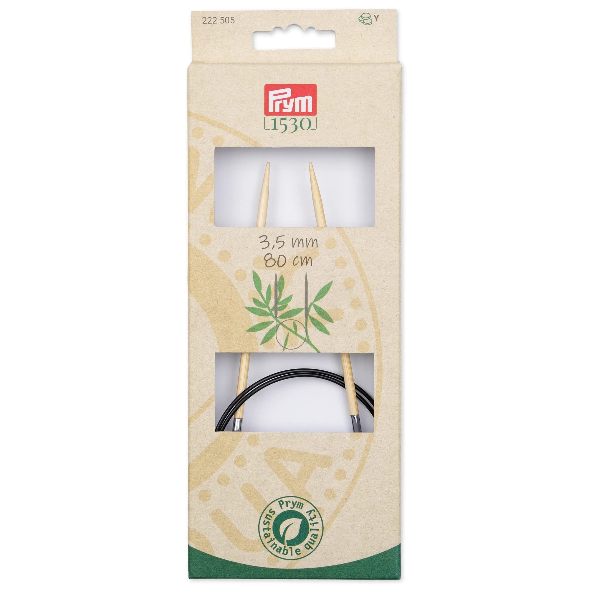 prym-1530-bamboo-ferri-circolari-80-cm-3-5-mm-1-pezzo image 1