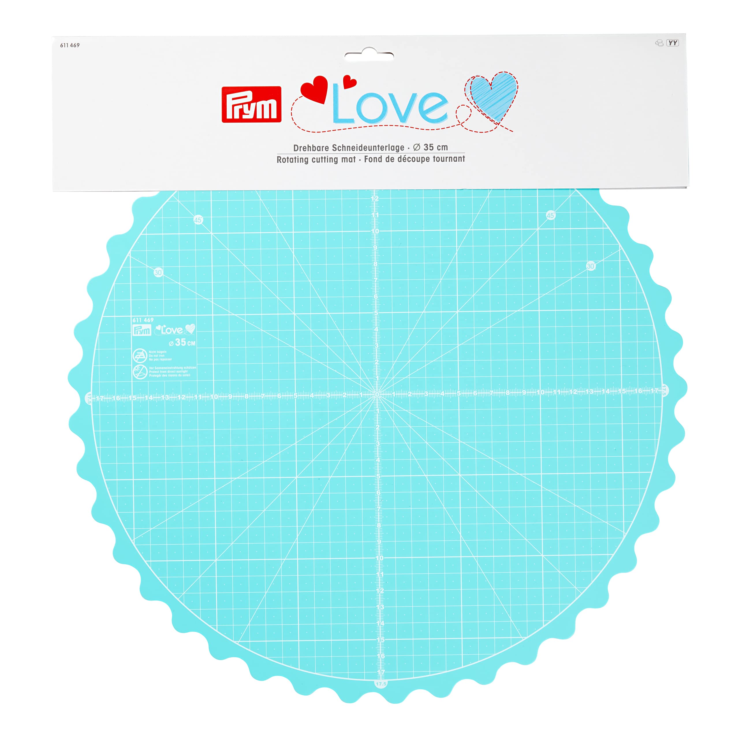 prym-tappetino-da-taglio-rotante-verde-per-patchwork image 3
