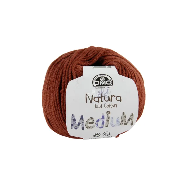 dmc-natura-medium-m-marrone-motivo-41-filato-cotone-dk-aran image 1