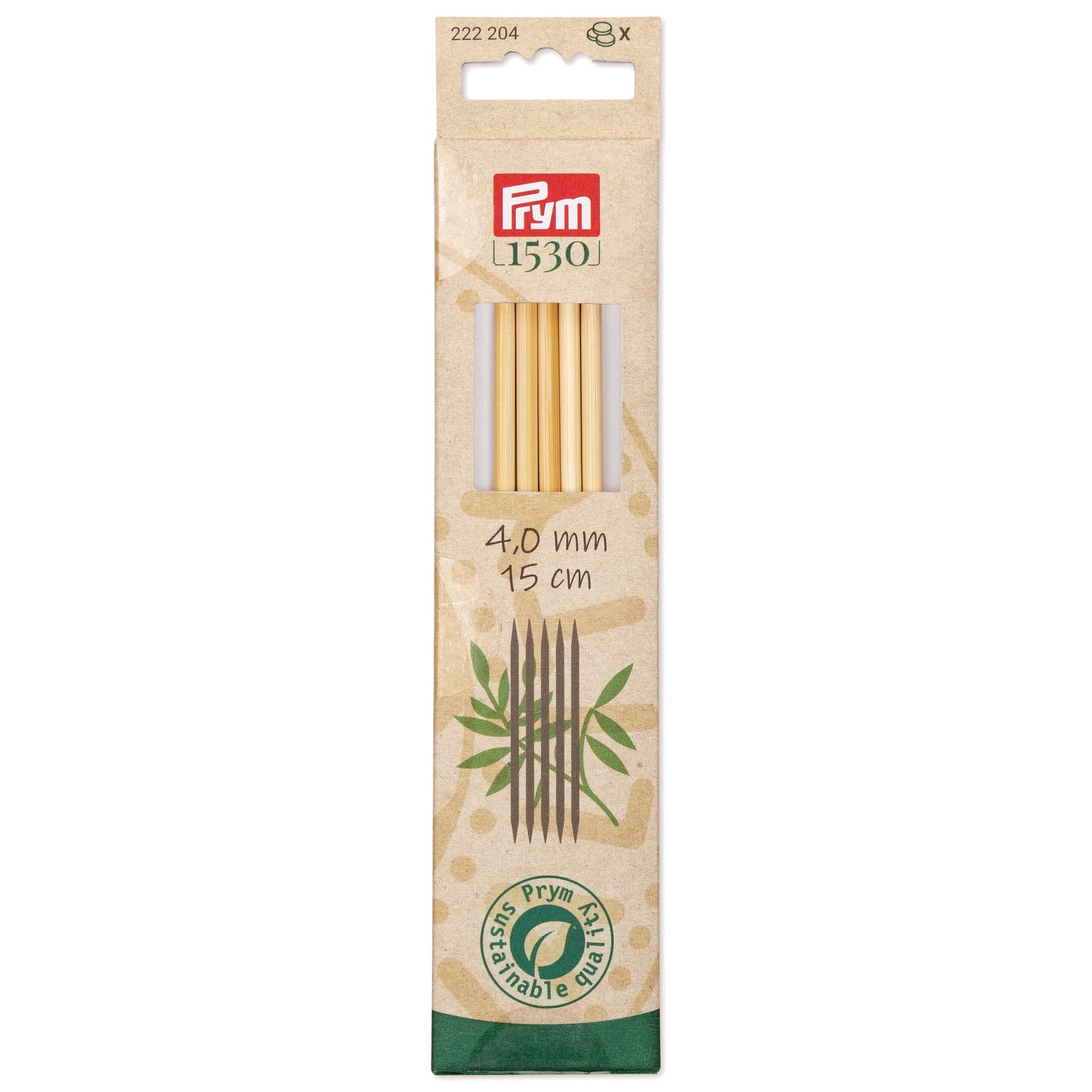 prym-1530-bamb-ferri-a-doppia-punta-15-cm-4-00-mm-5-aghi image 1