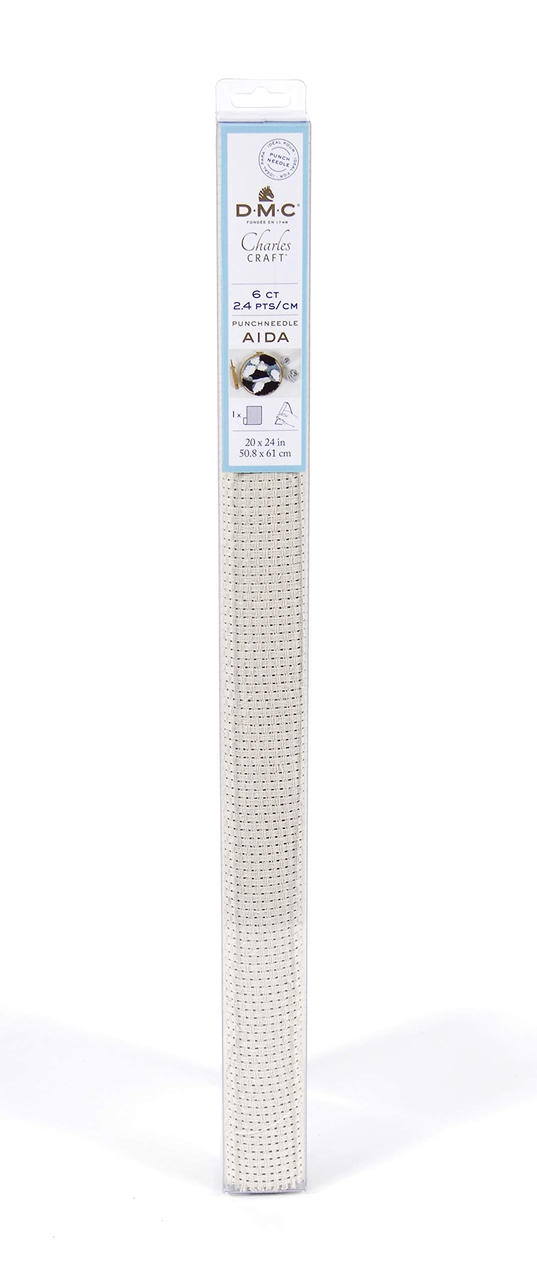 dmc-tela-aida-2-4-pti-punch-needle-38-x-45-cm-pretagliata image 1