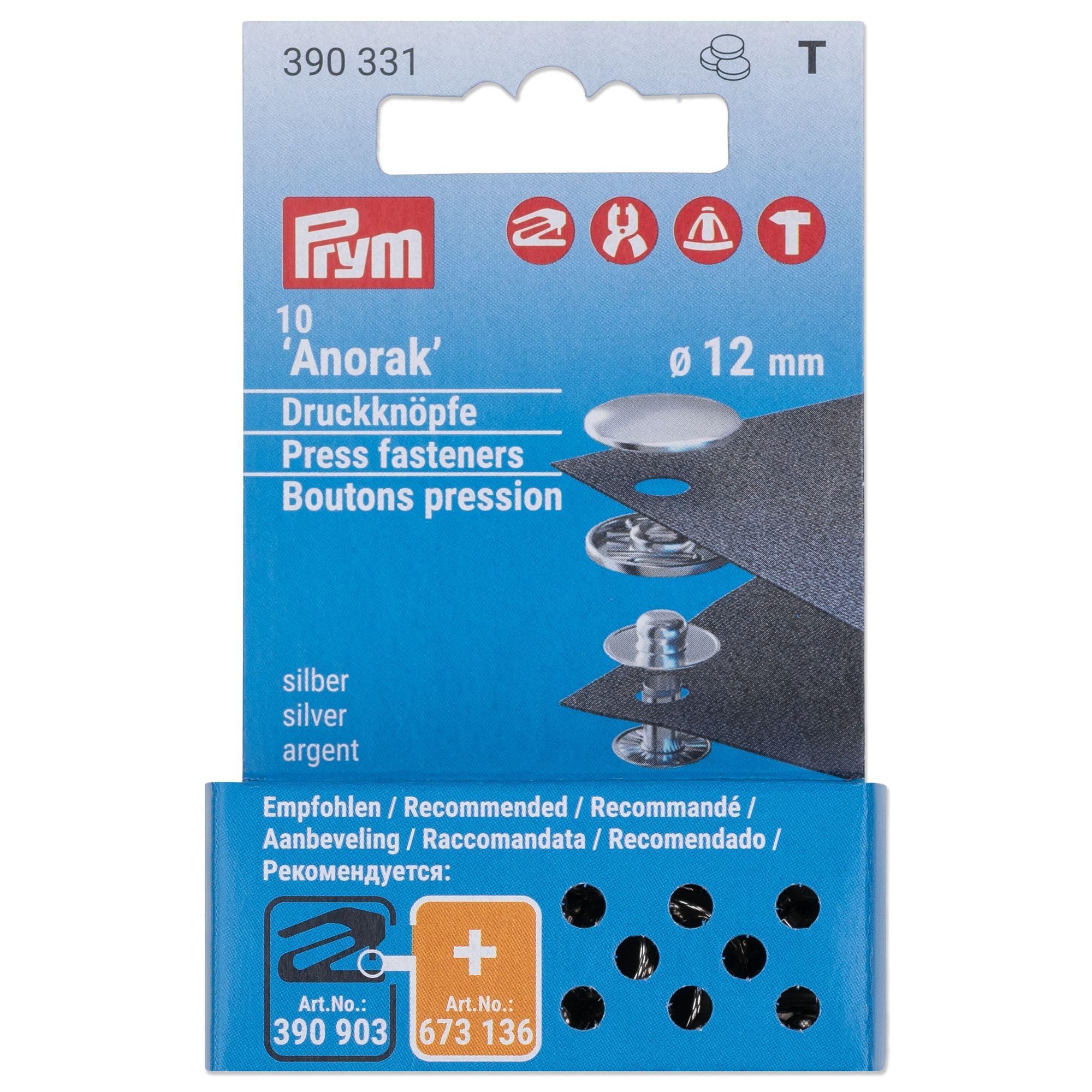 prym-anorak-bottoni-a-pressione-12-mm-argento-set-10-pezzi image 1
