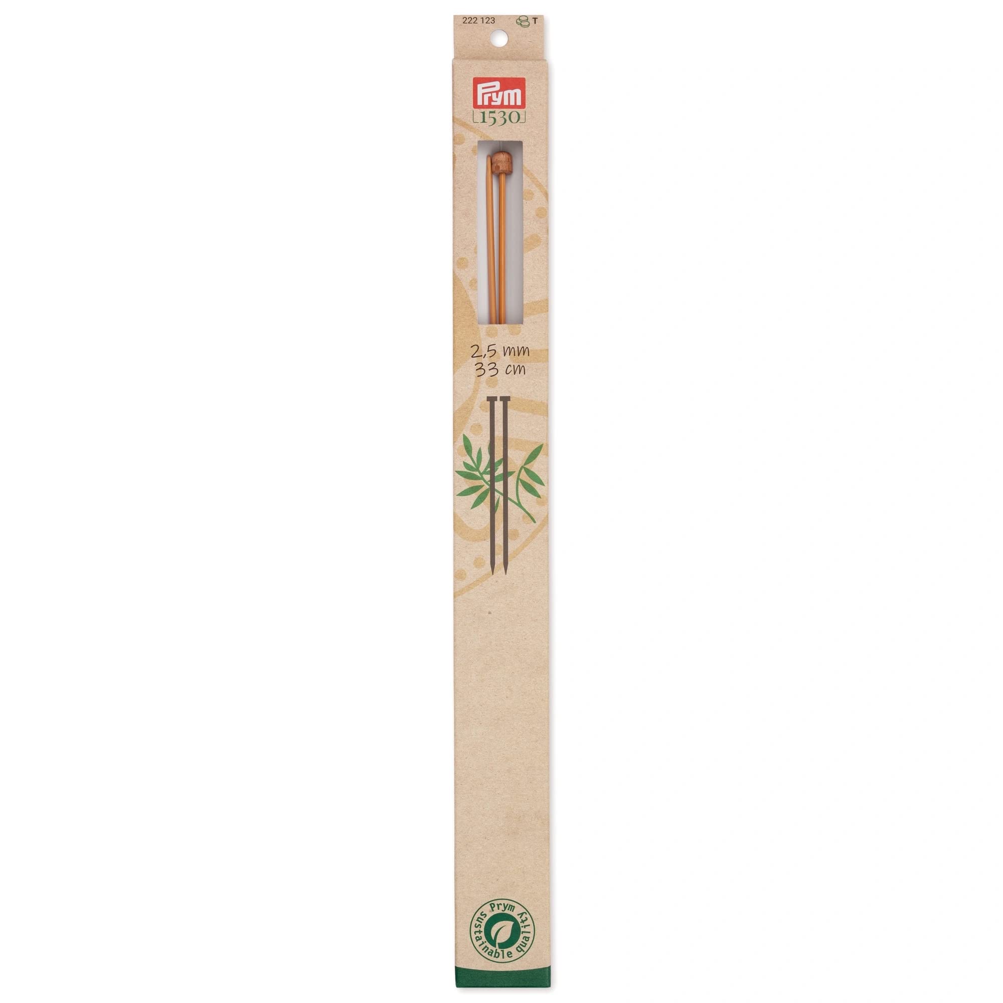 prym-1530-ferri-da-maglia-in-bamb-a-punta-singola-33-cm-2-5-mm-2-pezzi image 1