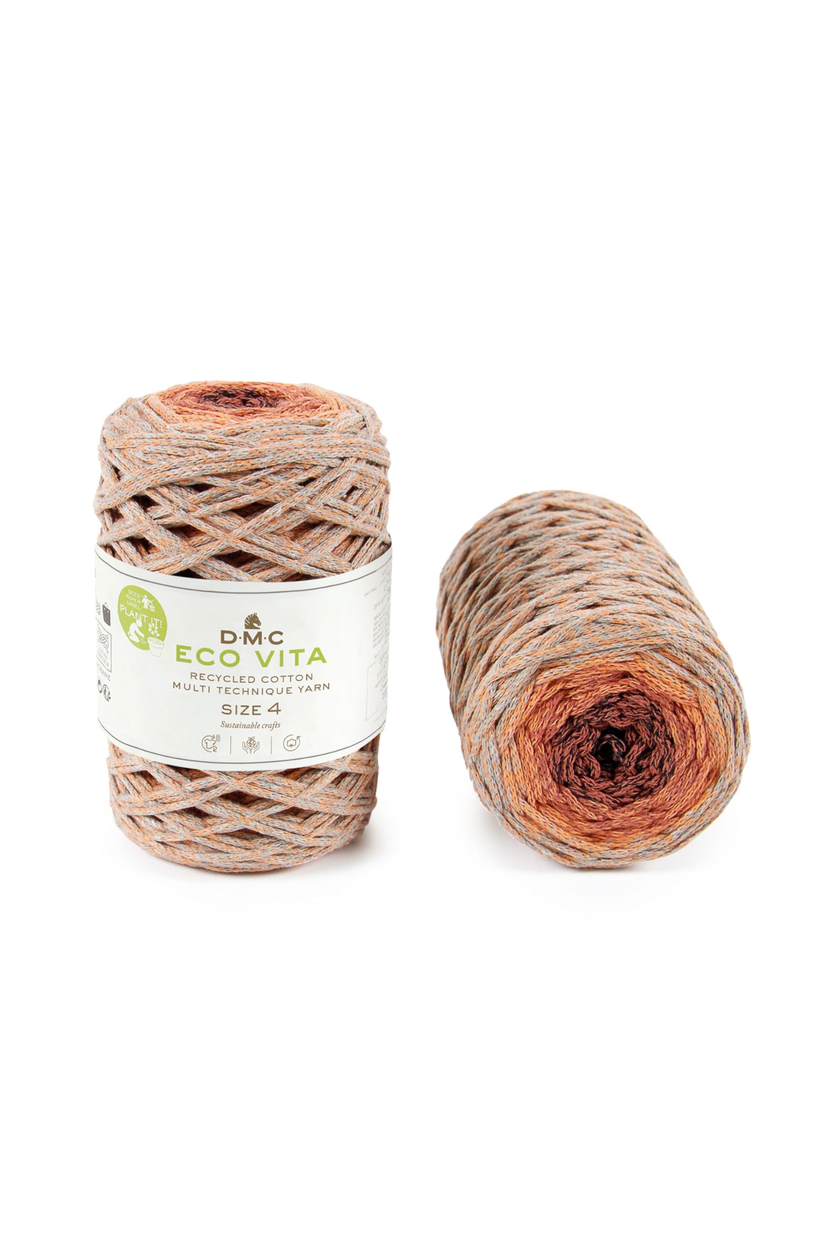 dmc-eco-vita-4-variation-filato-cotone-riciclato-250-g-200-m image 2