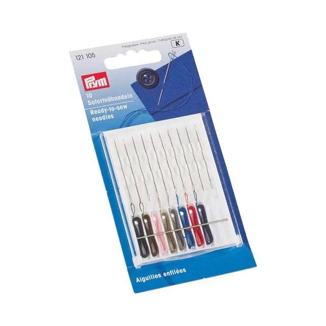 prym-aghi-da-cucito-con-filo-assortiti-aghi-inossidabili-18-5-cm image 1