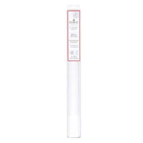 dmc-etamine-evenweave-25-ct-tessuto-punto-croce-cotone-38-1-x-45-7-cm image 3