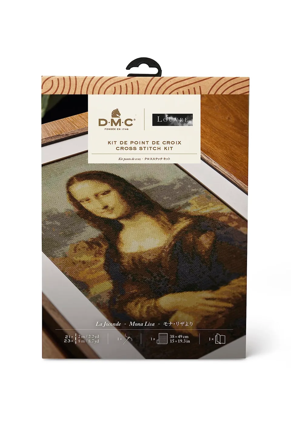 dmc-the-masters-collection-la-gioconda-leonardo-da-vinci-kit-punto-croce-avanzat image 1