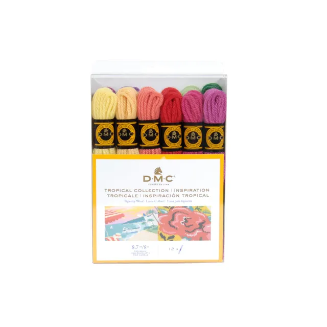 dmc-colbert-wool-pack-collezione-tropical-filato-100-pura-lana-da-ricamo-e-tappe image 1