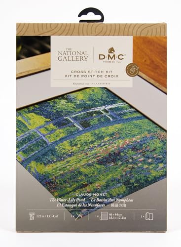 dmc-the-masters-collection-lo-stagno-delle-ninfee-di-monet-kit-punto-croce-avanz image 6