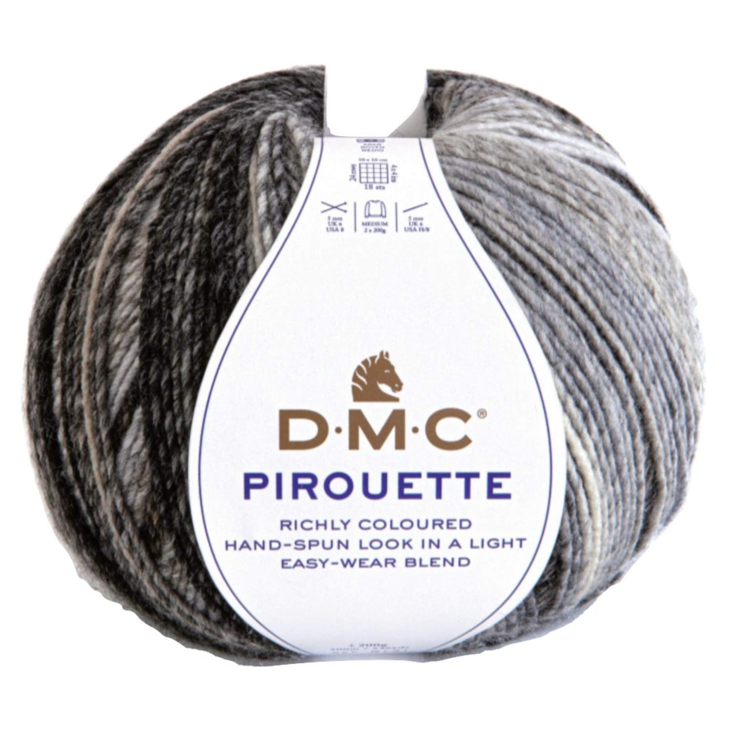 dmc-pirouette-multicolore-filato-acrilico-caldo-leggero-200-g-500-m image 6