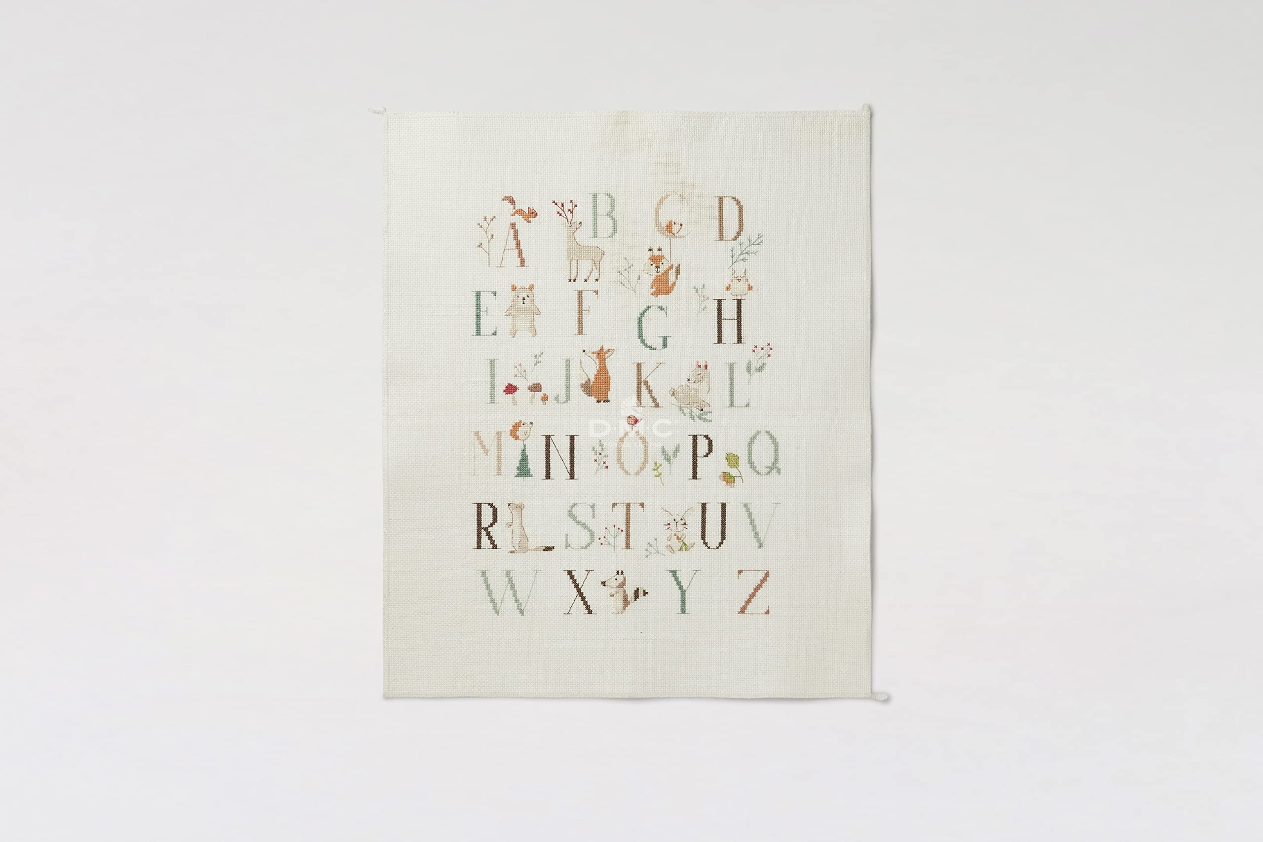 dmc-kit-sampler-alfabeto-degli-animali-punto-croce-35-5x25-7-cm image 2