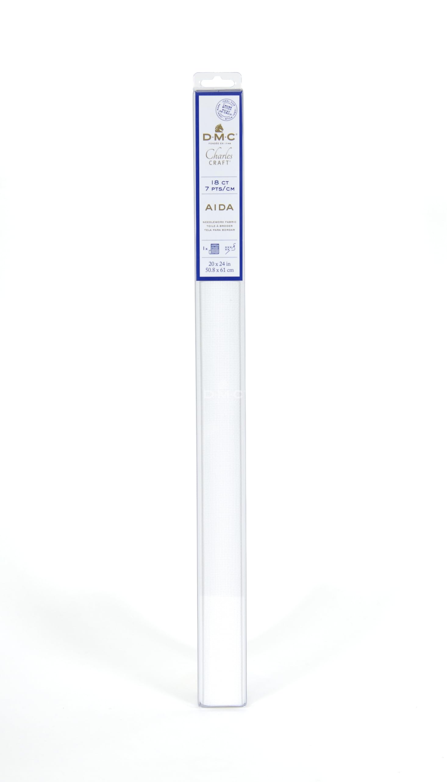 dmc-tela-aida-100-cotone-punto-croce-pretagliata-38-1x45-7-cm-e-50-8x61-cm image 1
