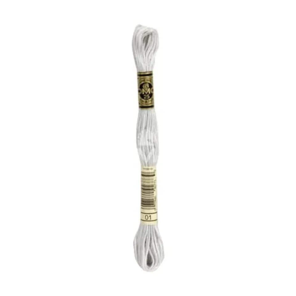 dmc-moulin-sp-cial-117mc-0001-filo-da-ricamo-cotone-bianco-8-m image 1