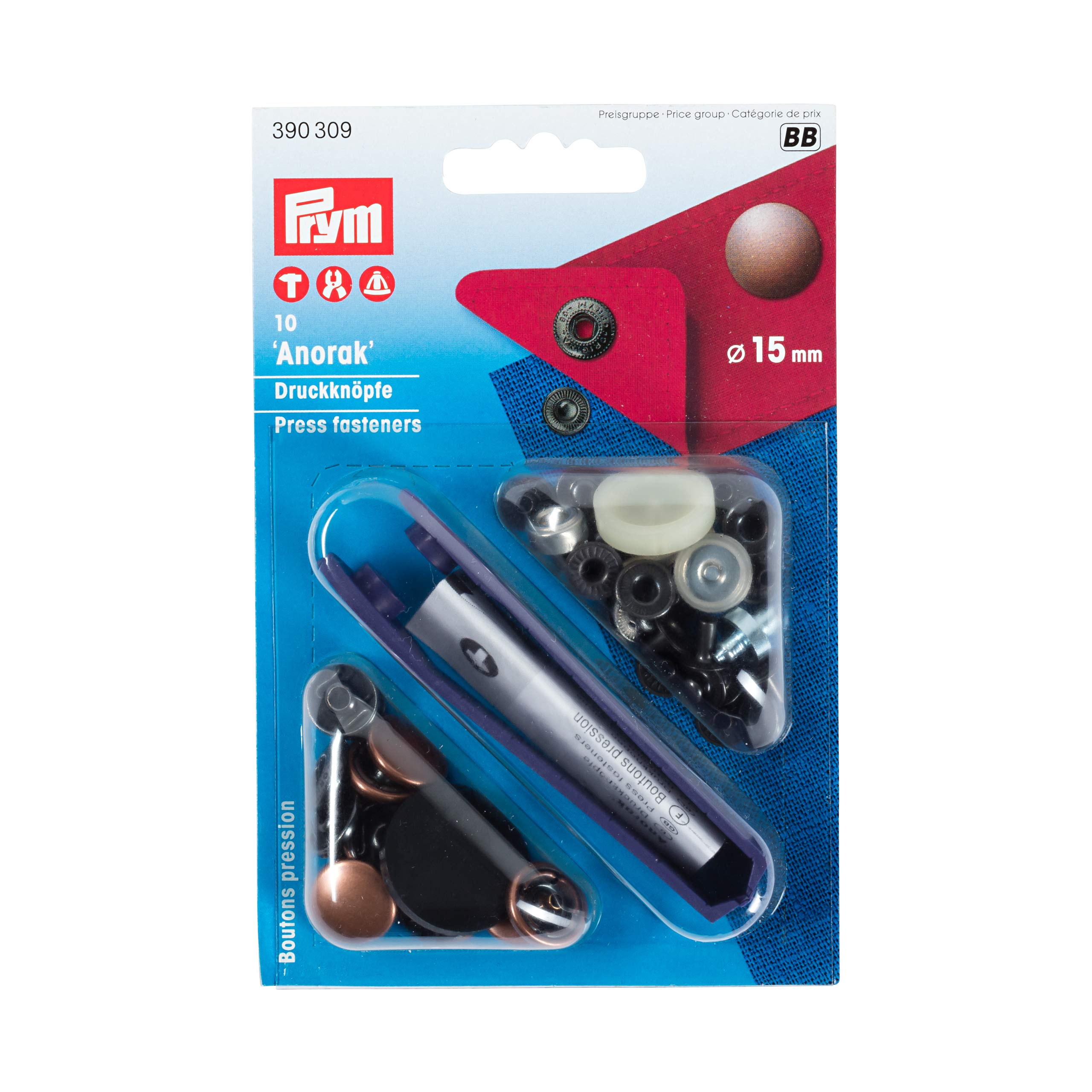 prym-anorak-rame-antico-15-mm-bottoni-a-pressione-senza-cucitura image 1