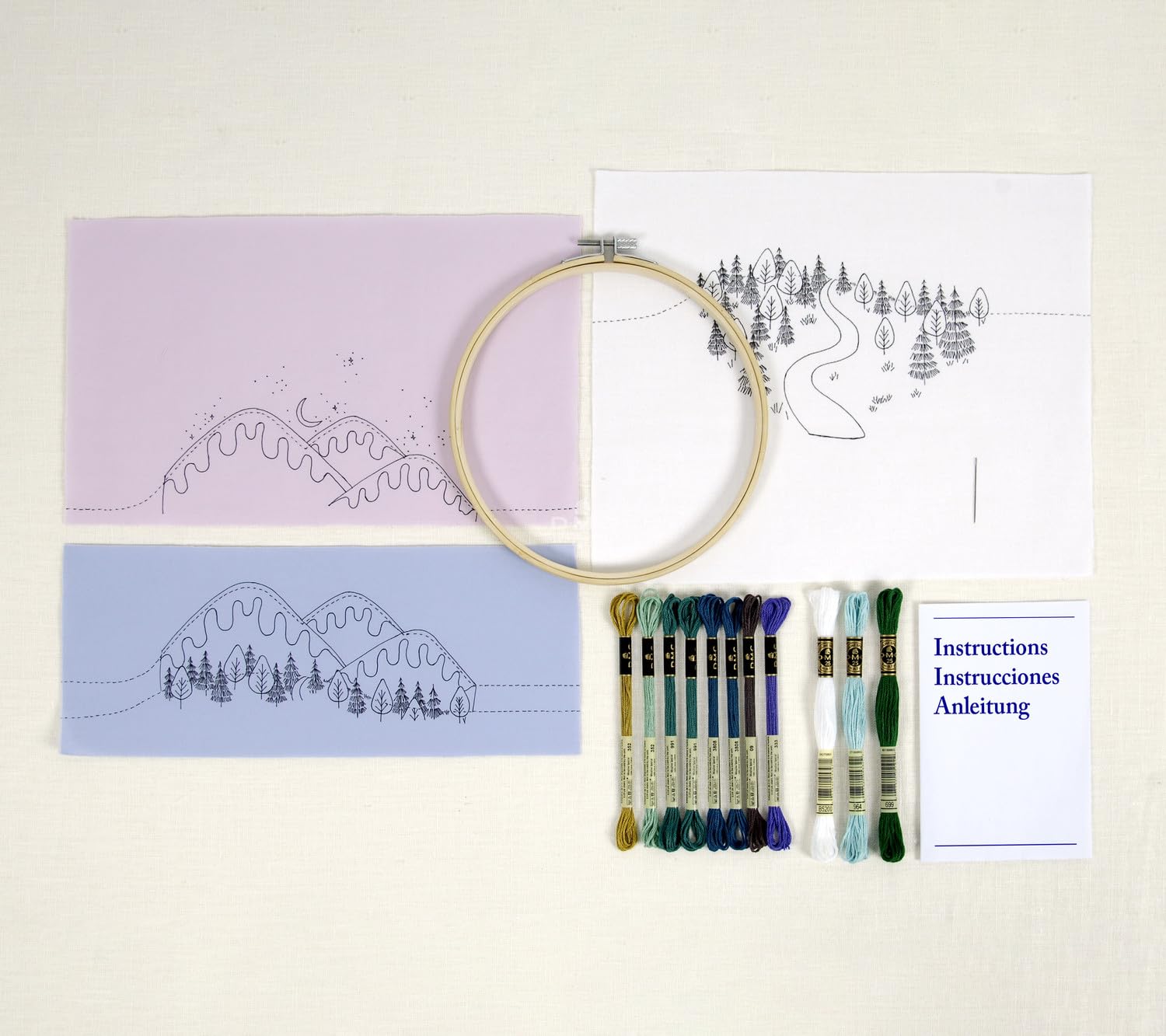 dmc-kit-ricamo-paesaggio-invernale-georgie-k-emery-livello-esperto image 3