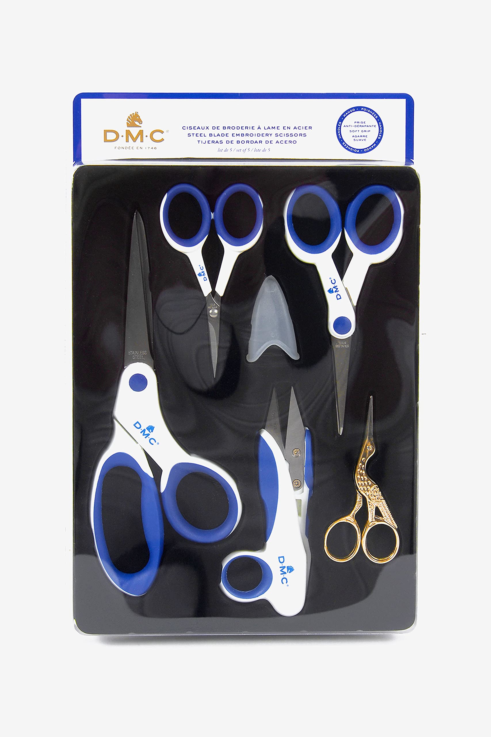 dmc-set-forbici-multiuso-5-paia-ricamo-cucito-e-bricolage image 2
