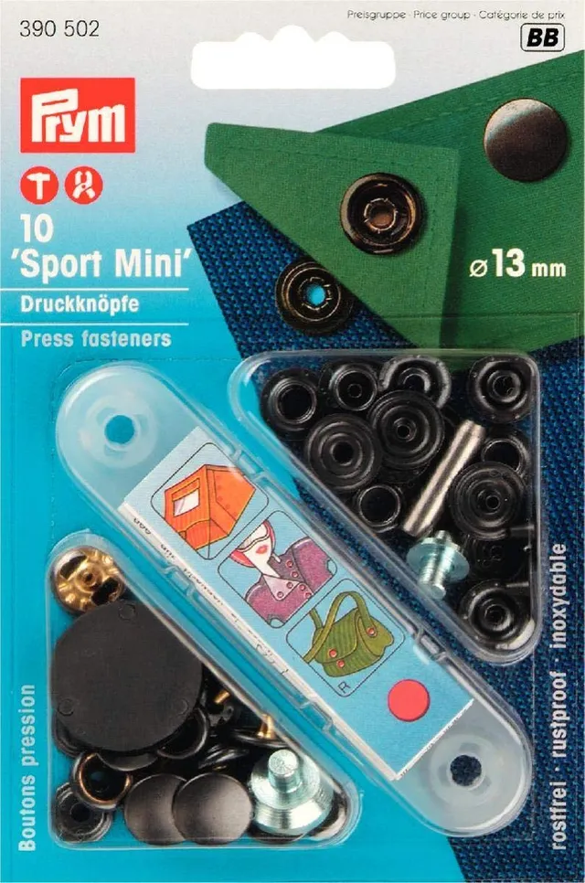prym-sport-mini-bottoni-a-pressione-13-mm-bronzo-senza-cucitura image 1
