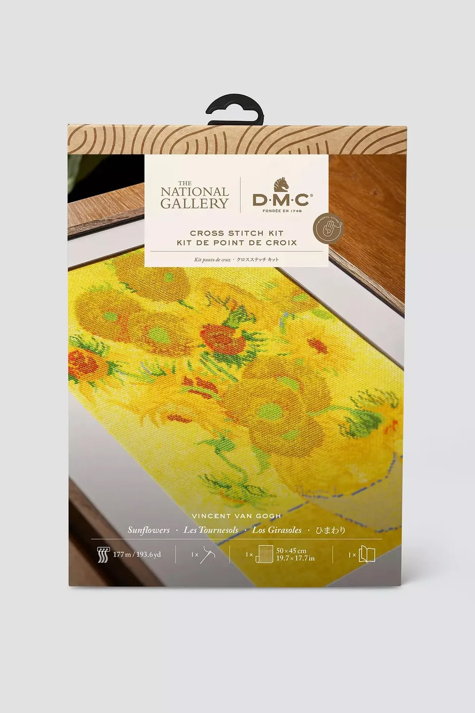 dmc-the-masters-collection-girasoli-di-van-gogh-kit-punto-croce-avanzato-nationa image 1
