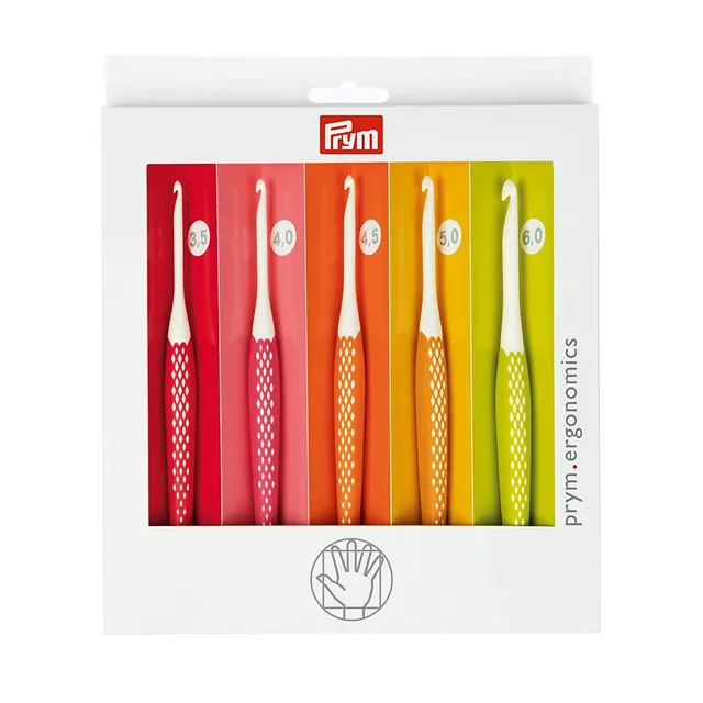 prym-ergonomics-uncinetto-ergonomico-per-lana-set-5-pezzi-multicolore image 1