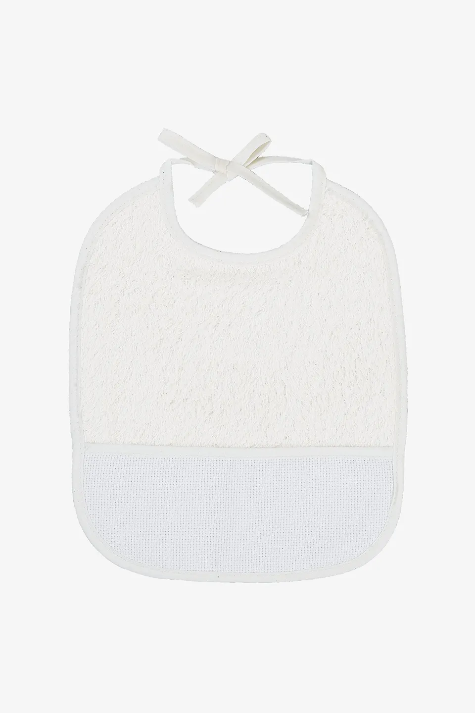 dmc-bavaglino-bianco-0-3-mesi-da-ricamare-gift-of-stitch image 1