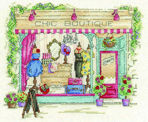 dmc-kit-boutique-chic-bk1543-punto-croce-aida-14-ct-completo image 3