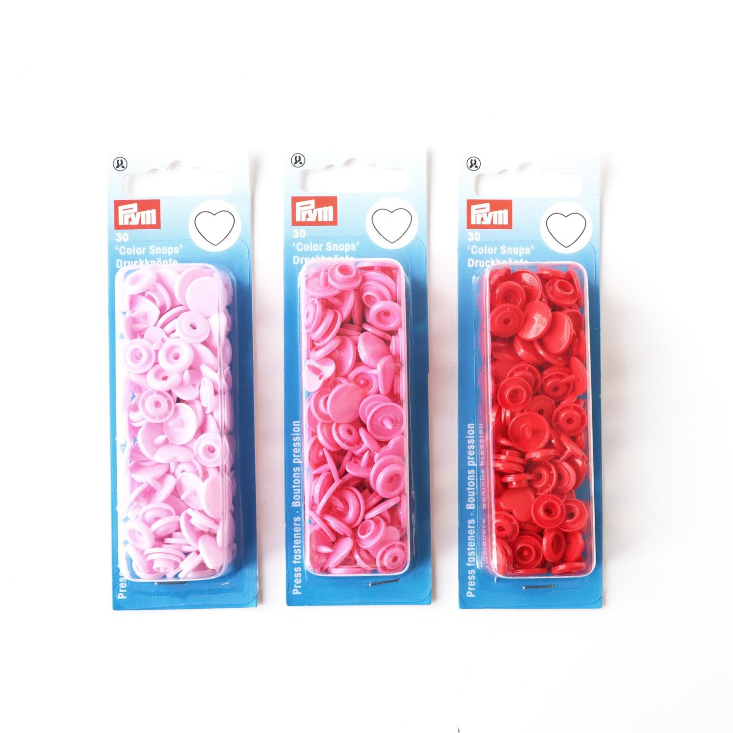 prym-colorsnaps-a-cuore-12-4-mm-rossi-30-pezzi image 6