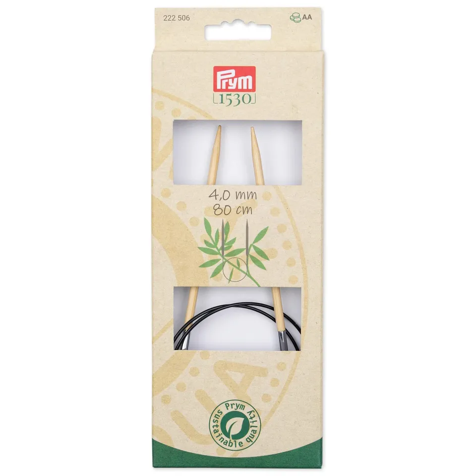 prym-1530-bamboo-ferri-circolari-80-cm-4-0-mm-1-pezzo image 1
