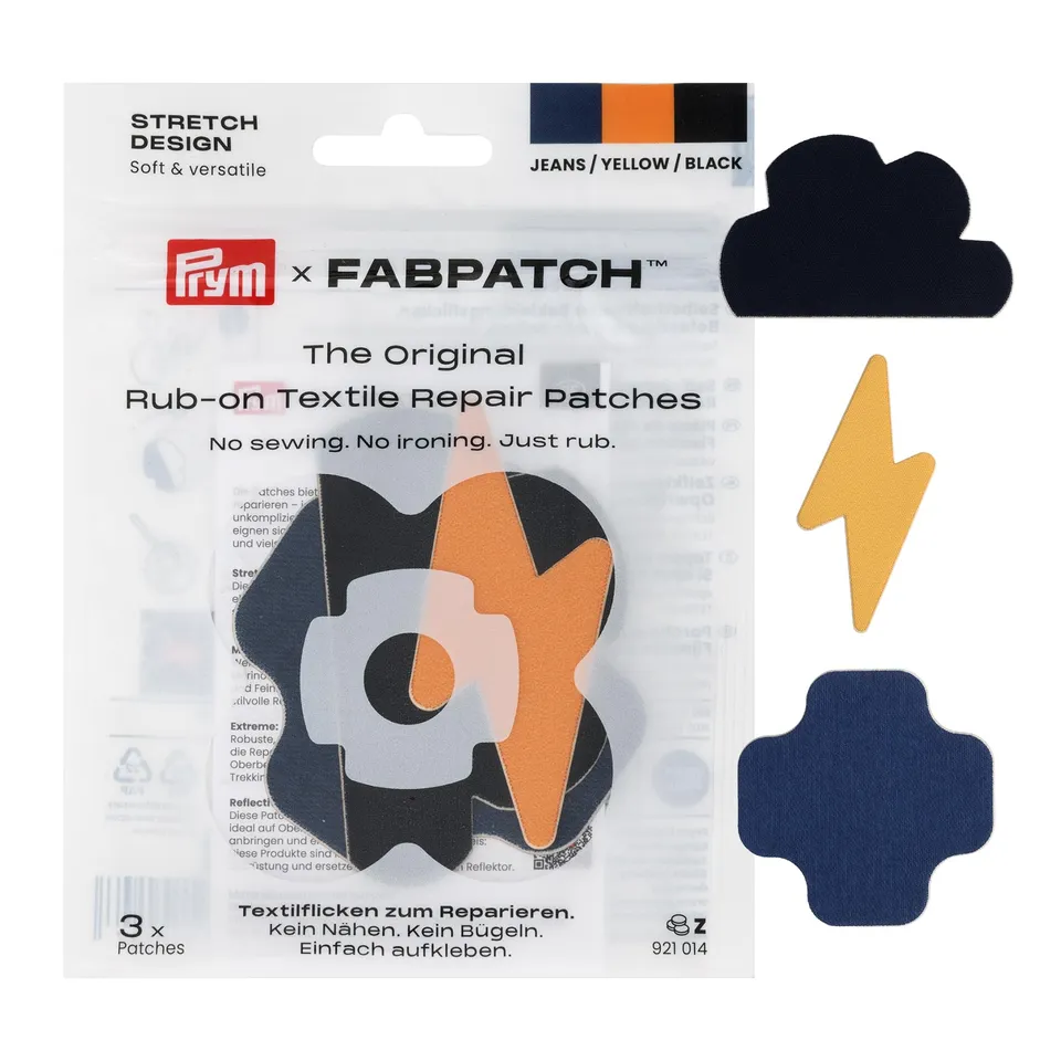 prym-921014-fabpatch-design-nuvola-toppe-autoadesive-elasticizzate-3-pezzi image 1