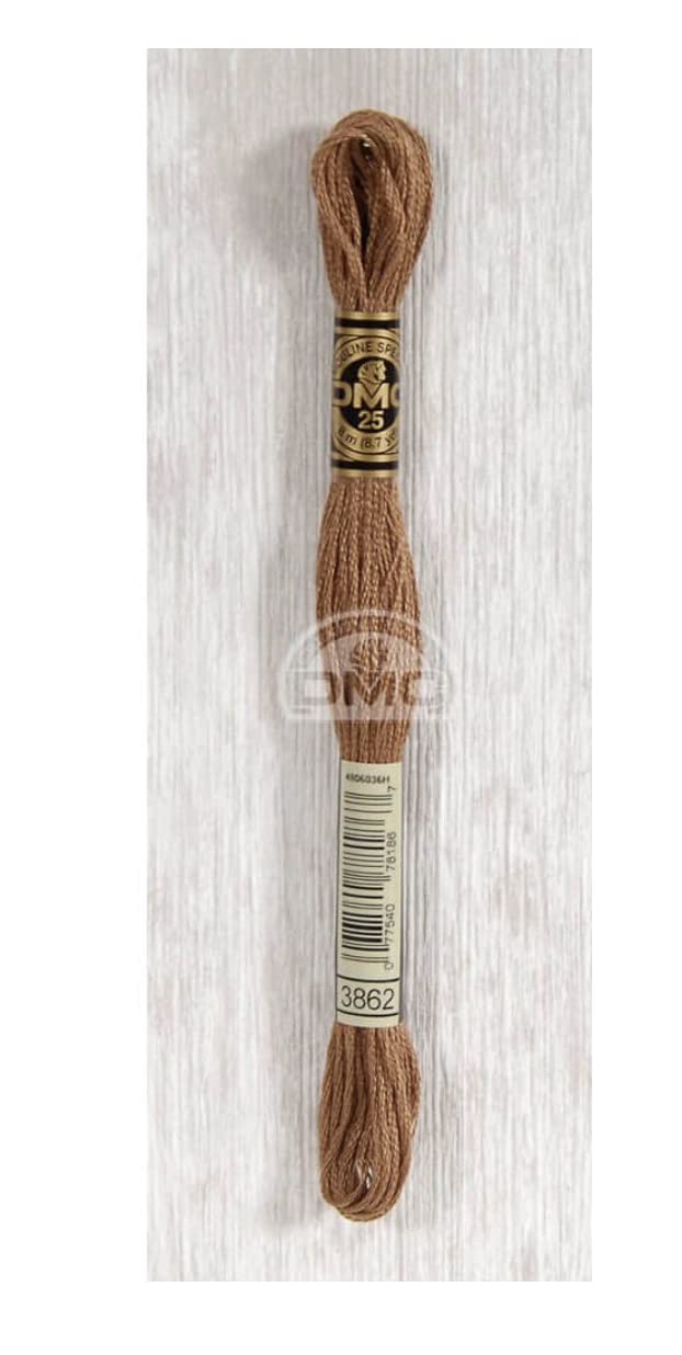 dmc-moulin-sp-cial-117mc-filo-da-ricamo-3862-marrone-8-m-8-matassine image 1
