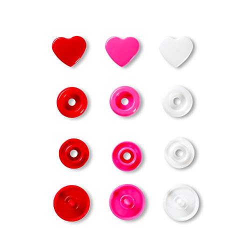 prym-love-bottoni-a-scatto-a-cuore-12-4-mm-30-pezzi-rosso-bianco-rosa image 4