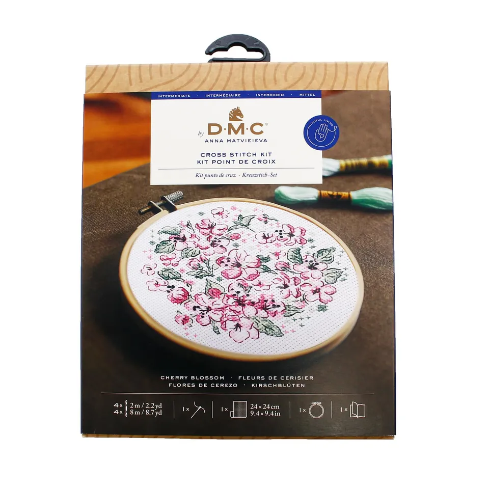 dmc-designer-collection-fiori-di-ciliegio-di-anna-matvieieva-kit-punto-croce-int image 1