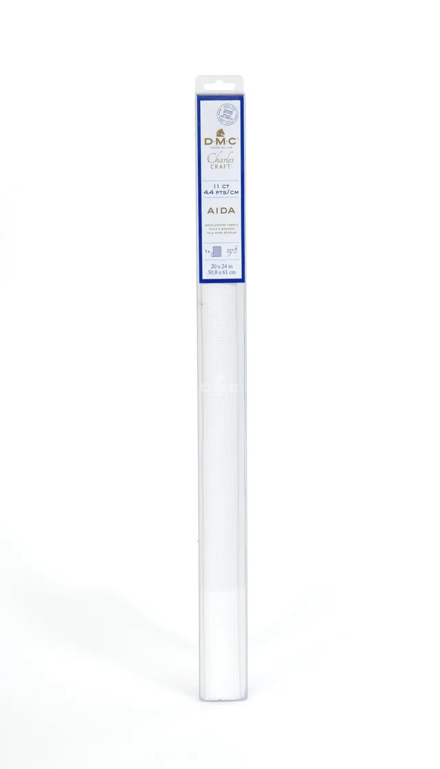 dmc-aida-100-cotone-tela-punto-croce-pretagliata-38-1x45-7-cm-e-50-8x61-cm image 1