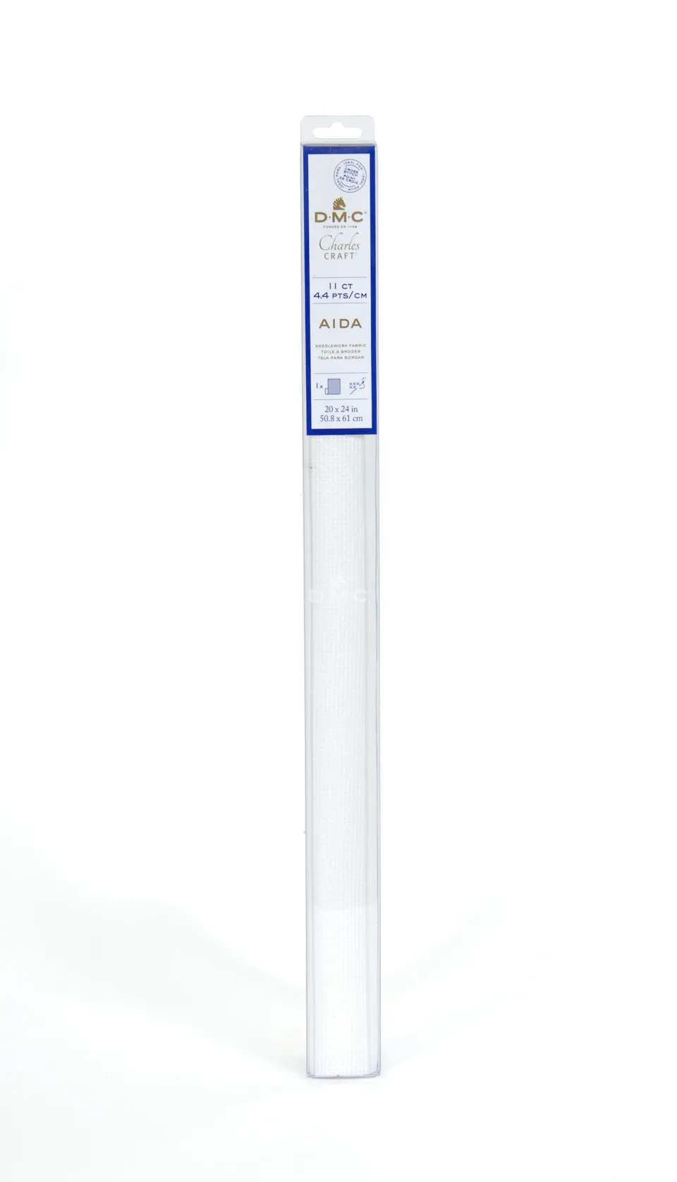 dmc-aida-100-cotone-tela-punto-croce-pretagliata-38-1x45-7-cm-e-50-8x61-cm image 1