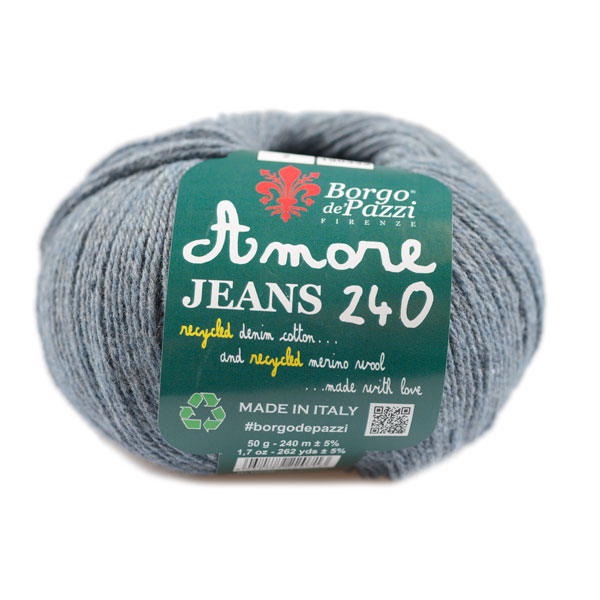 borgo-de-pazzi-amore-jeans-240-filato-riciclato-denim-pacco-10-gomitoli-da-50-g image 1