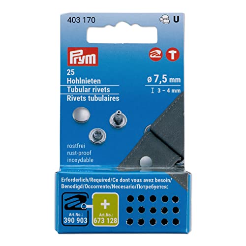 prym-403170-rivetti-cavi-7-5-mm-ottone-argentato-25-pezzi image 3