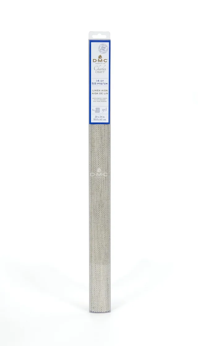 dmc-aida-di-lino-14-ct-tessuto-punto-croce-50-8-x-61-cm image 1