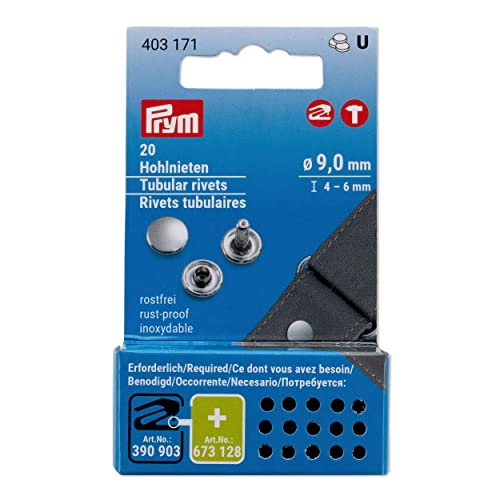 prym-rivetti-cavi-ottone-argentato-4-6-mm-20-pezzi-per-vario-creative-tool image 3