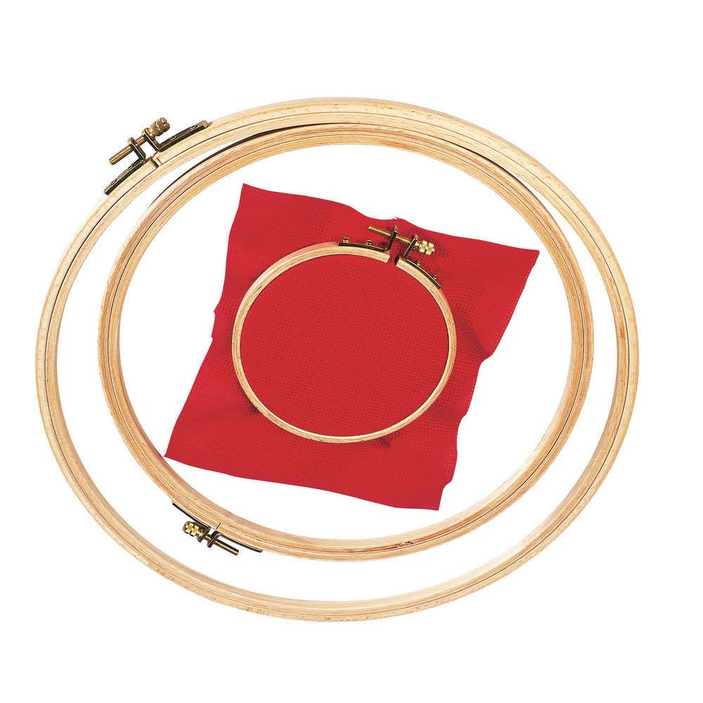 dmc-telaio-da-ricamo-in-legno-di-faggio-18-5-cm-cerchio-per-punto-croce image 1