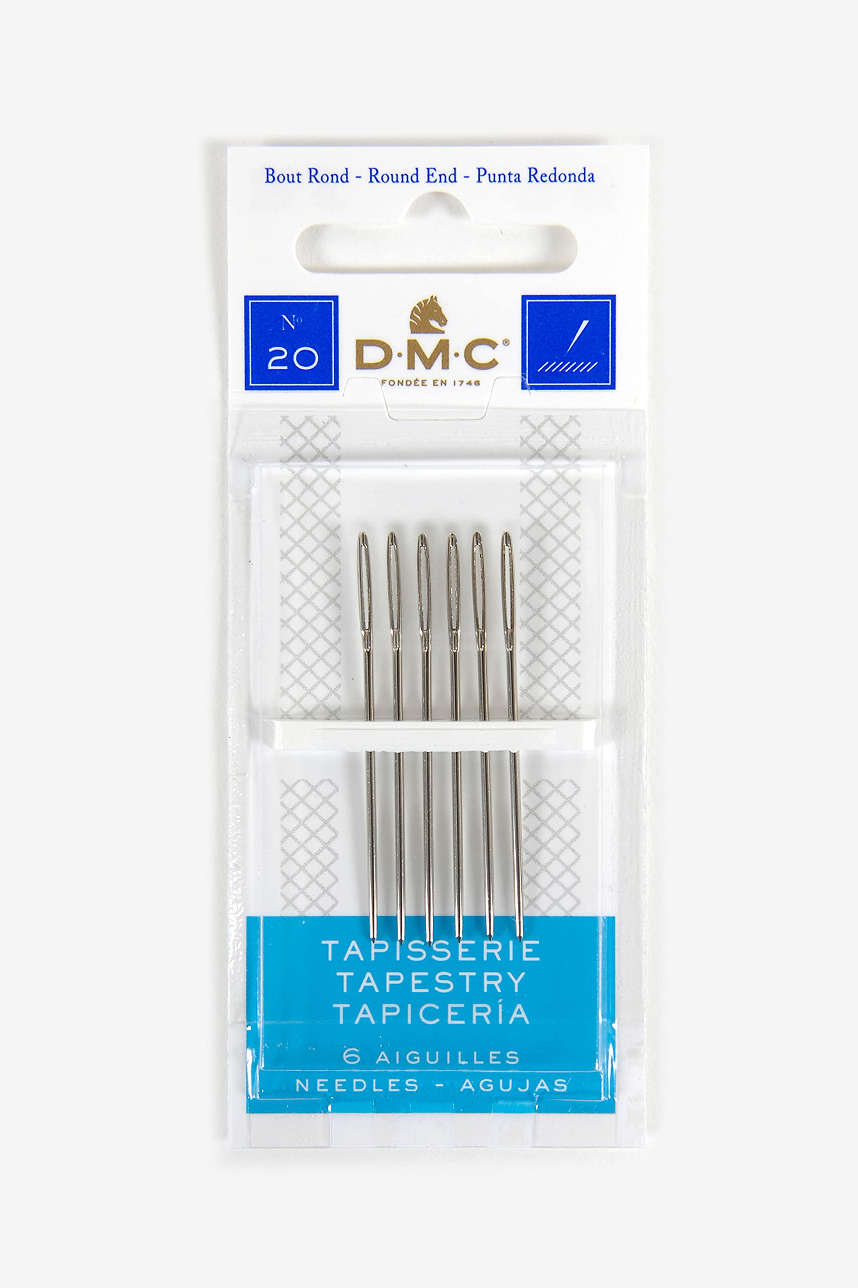 dmc-aghi-per-tappezzeria-in-acciaio-nichelato-5-1-cm image 7