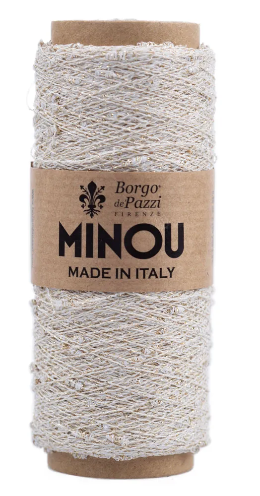 borgo-de-pazzi-minou-filato-materico-con-lurex-e-bottoncini-gioiello image 1