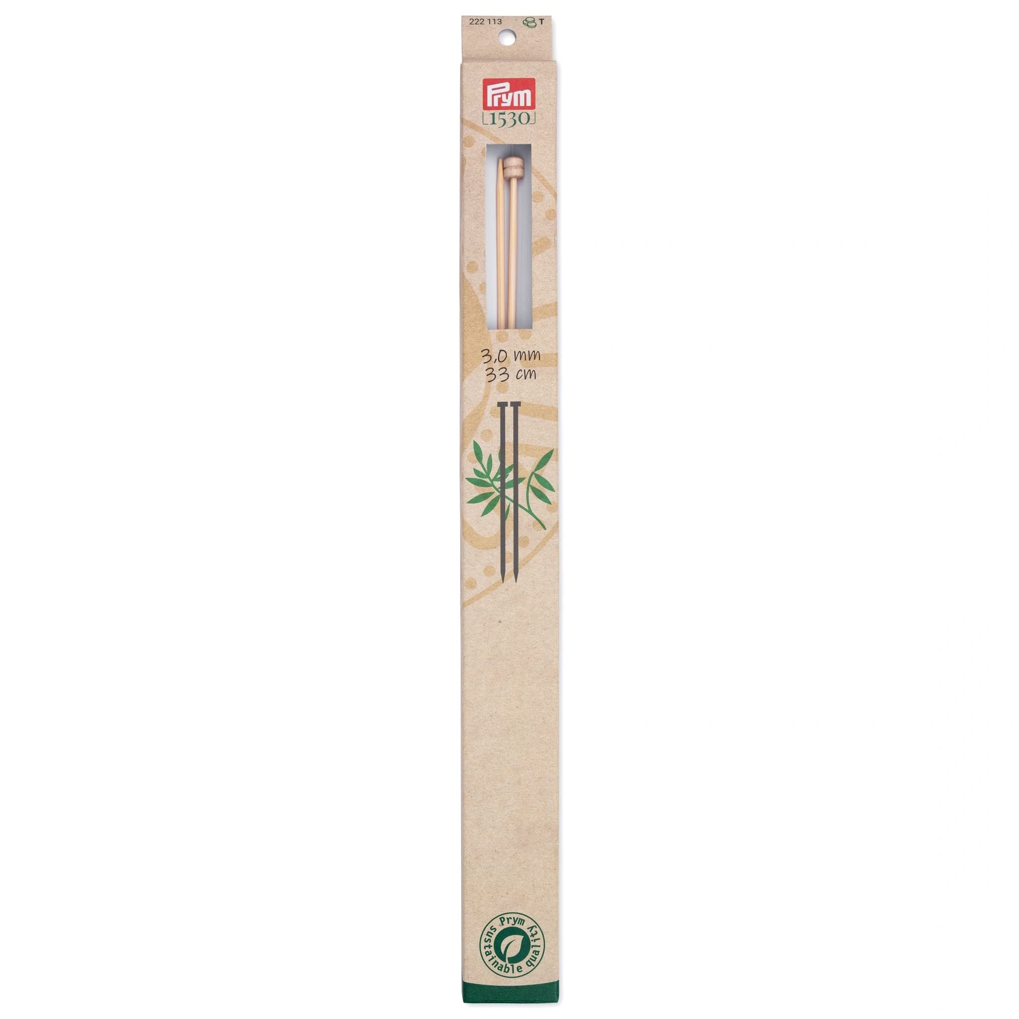 prym-1530-ferri-da-maglia-bamb-a-punta-singola-33-cm-3-00-mm image 1