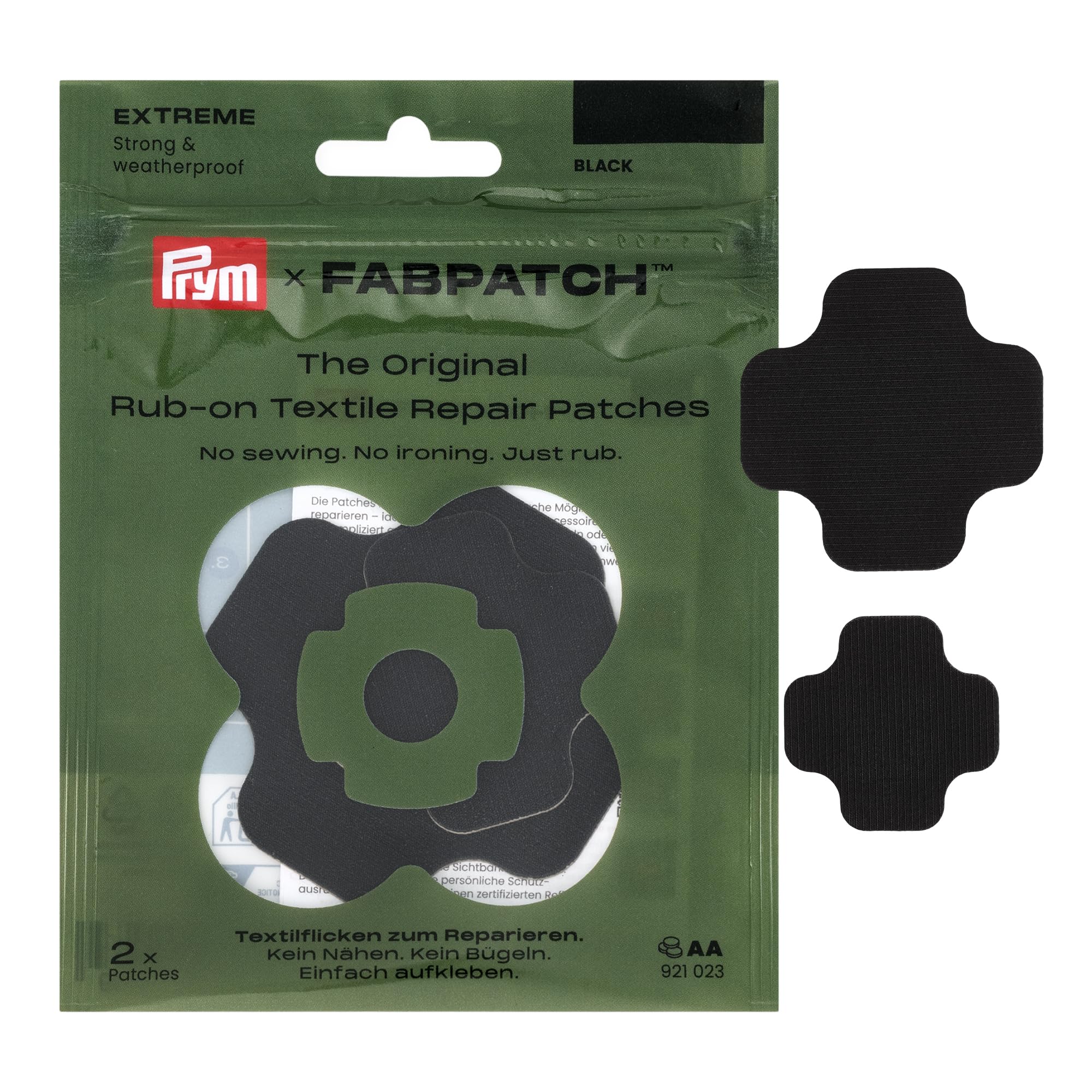 prym-921023-fabpatch-extreme-nera-toppa-autoadesiva-impermeabile-extra-robusta-2 image 1
